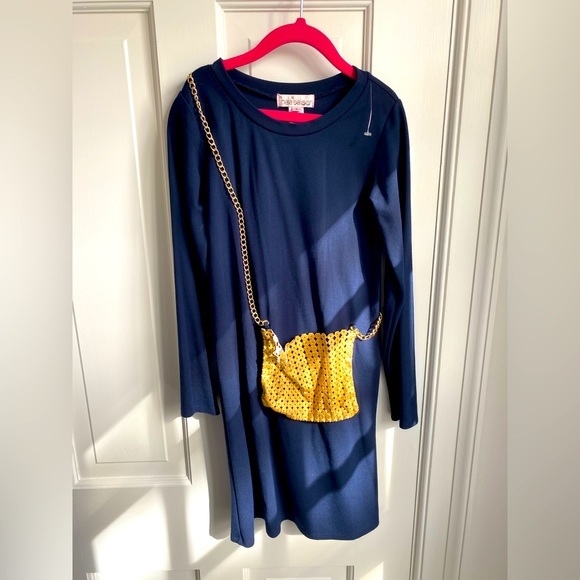 Halabaloo Other - NWOT Halabaloo Purse Dress girls size 8 gold chain